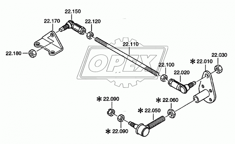 0637 011 589 Гайка С/И реактивной тяги КПП левая М10х1 0637011589 (ZF) КАМАЗ-6460 ZF
